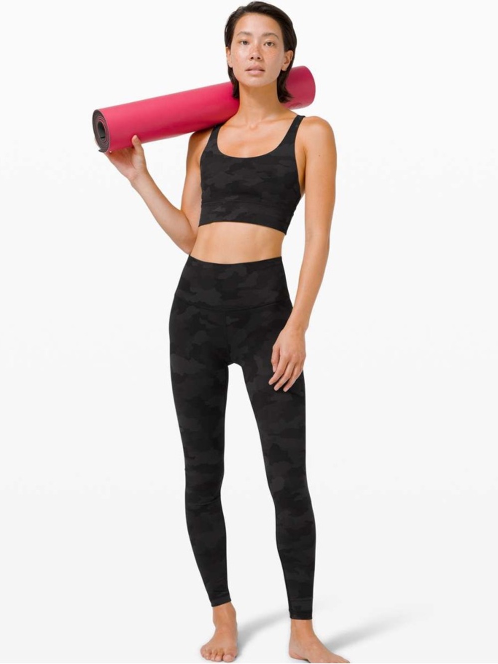 Lululemon Black Camo High-Rise Leggings